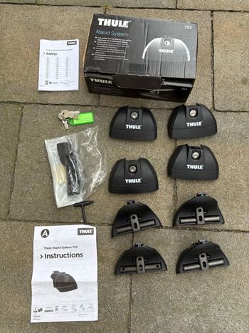 Used Thule WingBar 961 + Rapid System 753 bike — image 6 of 8