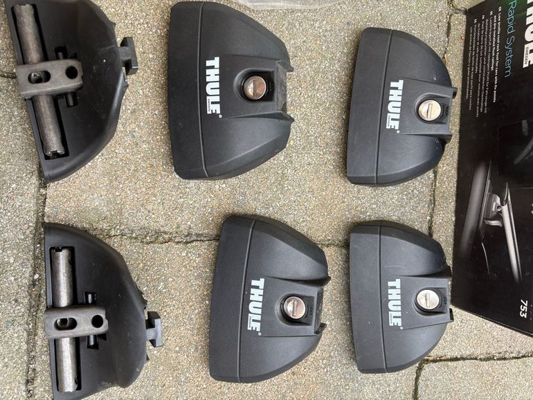 Used Thule WingBar 961 + Rapid System 753 bike — image 5 of 8