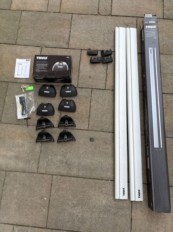 Used Thule WingBar 961 + Rapid System 753 bike