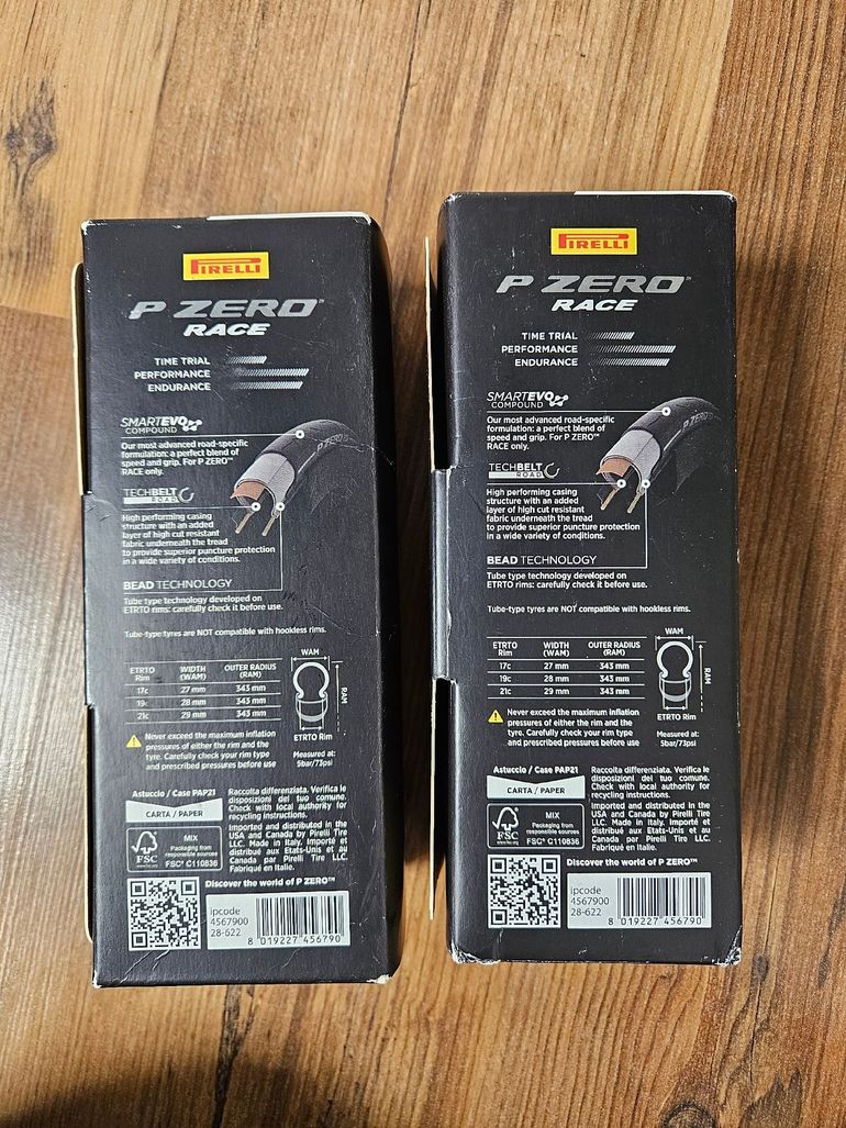 Used Pirelli P Zero Race Tube Type 28 700c Set of 2 bike — image 2 of 2