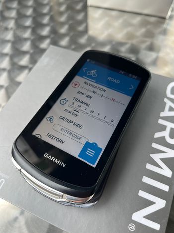Used Garmin Edge 1040 GPS Computer bike