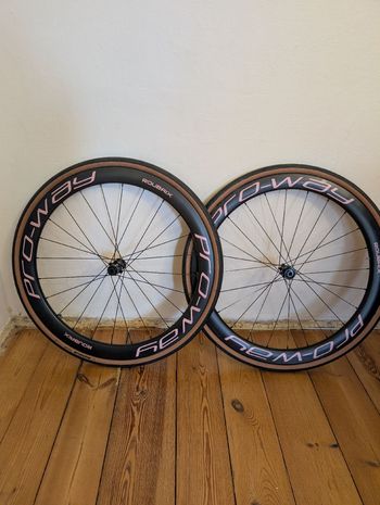 Used pro-way Roubaix Carbon Wheels, 50 mm bike