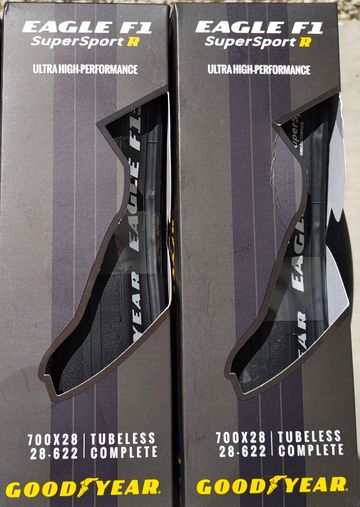 Brugt Goodyear Eagle F1 SuperSport R Tubeless 700x28 Tyres & Tubes