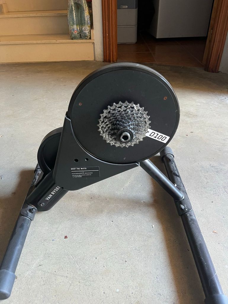 Used Van Rysel D100 Smart Trainer with Zwift Cog and Click bike — image 2 of 3