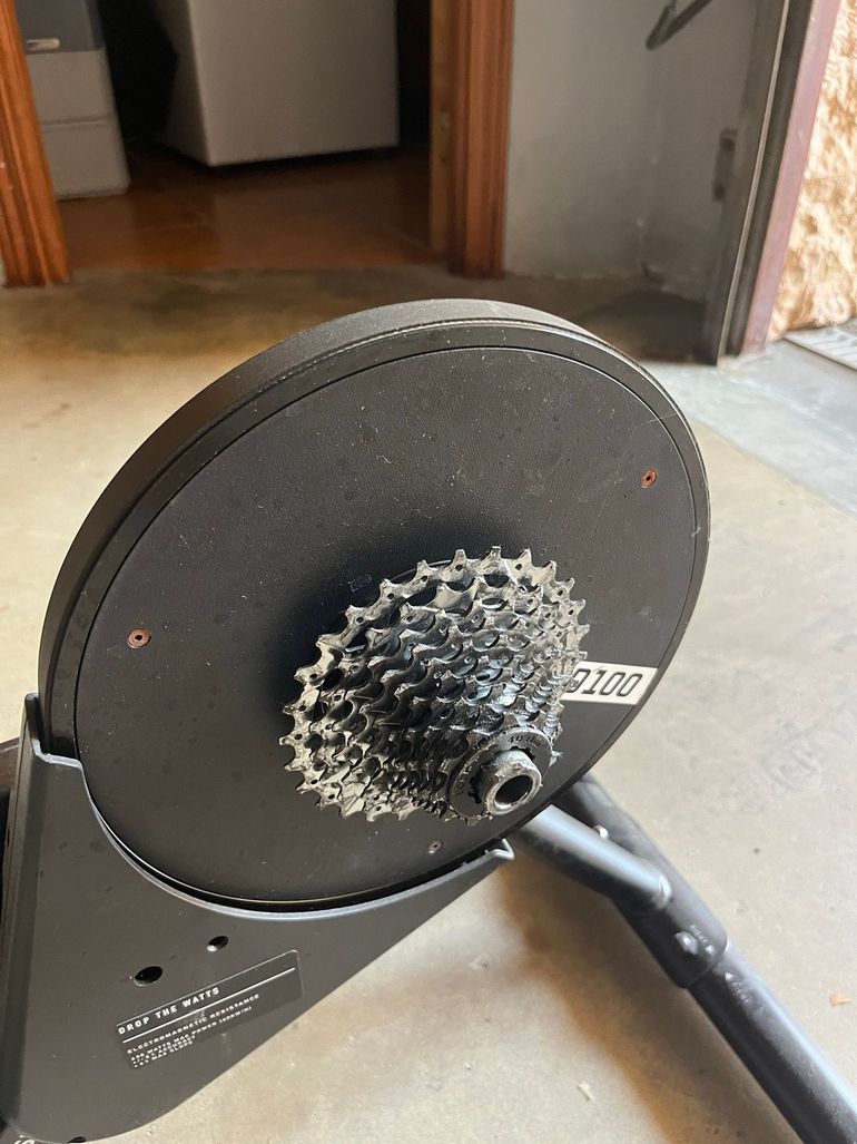 Used Van Rysel D100 Smart Trainer with Zwift Cog and Click bike — image 3 of 3