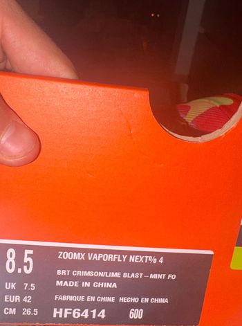 Used Nike ZOOMX VAPORFLY NEXT% 4 bike — image 3 of 3