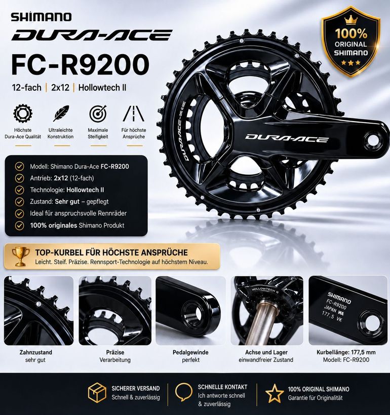 Used Shimano DURA-ACE FC-R9200 Crankset bike — image 1 of 5