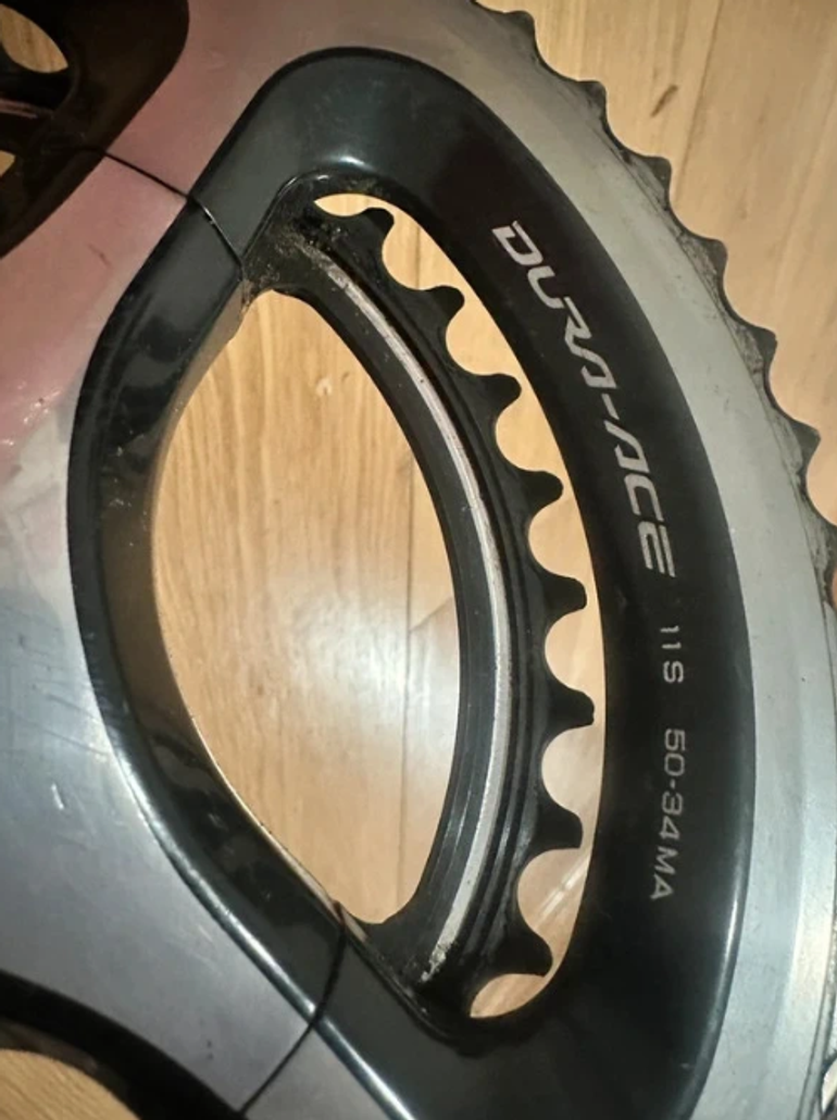 Used Shimano Dura Ace FC-9000 11v 170mm 50/34 bike — image 4 of 4