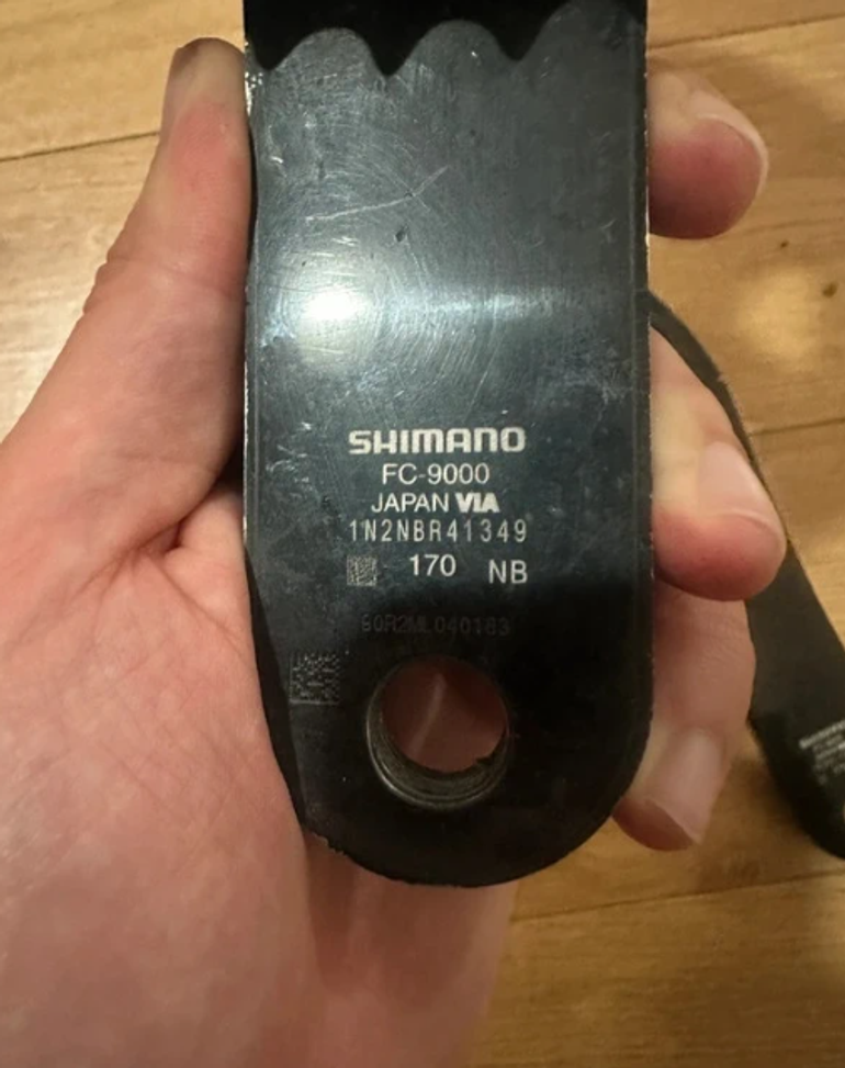 Used Shimano Dura Ace FC-9000 11v 170mm 50/34 bike — image 3 of 4