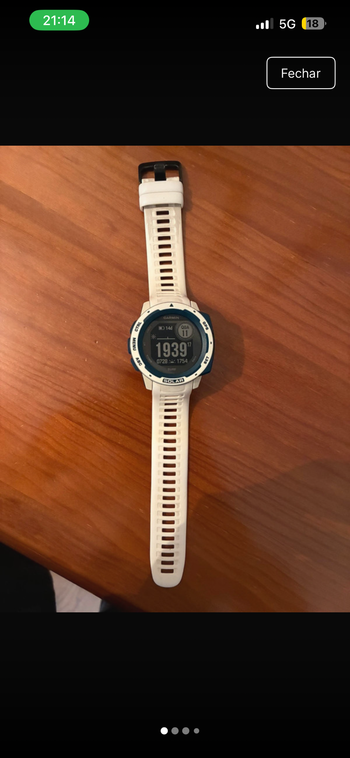 Used Garmin Instinct GPS Solar Smartwatch bike
