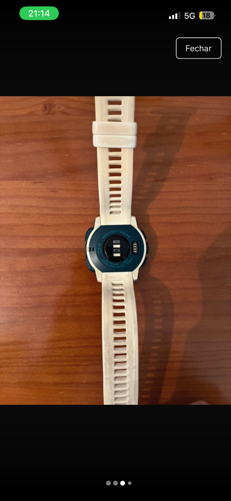 Used Garmin Instinct GPS Solar Smartwatch bike — image 3 of 4