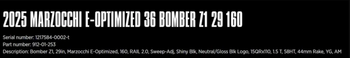 Used Marzocchi Bomber Z1 E-MTB 2005 bike — image 3 of 3
