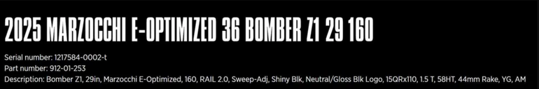 Used Marzocchi Bomber Z1 E-MTB 2005 bike — image 3 of 3