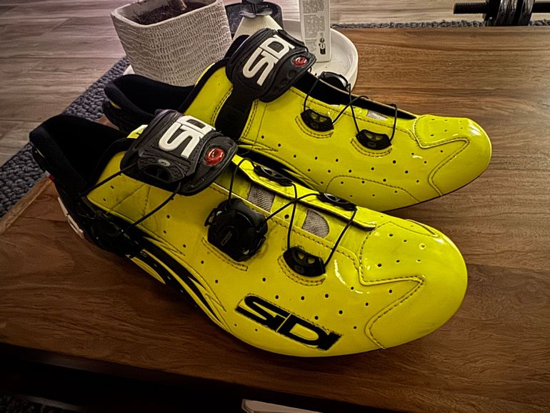 Used Sidi Wire Carbon Gr. 45 fluo yellow neon gelb Rennradschuhe bike — image 2 of 5