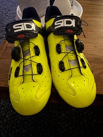 Used Sidi Wire Carbon Gr. 45 fluo yellow neon gelb Rennradschuhe bike — image 3 of 5