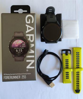 Used Garmin Forerunner 255 GPS Watch bike