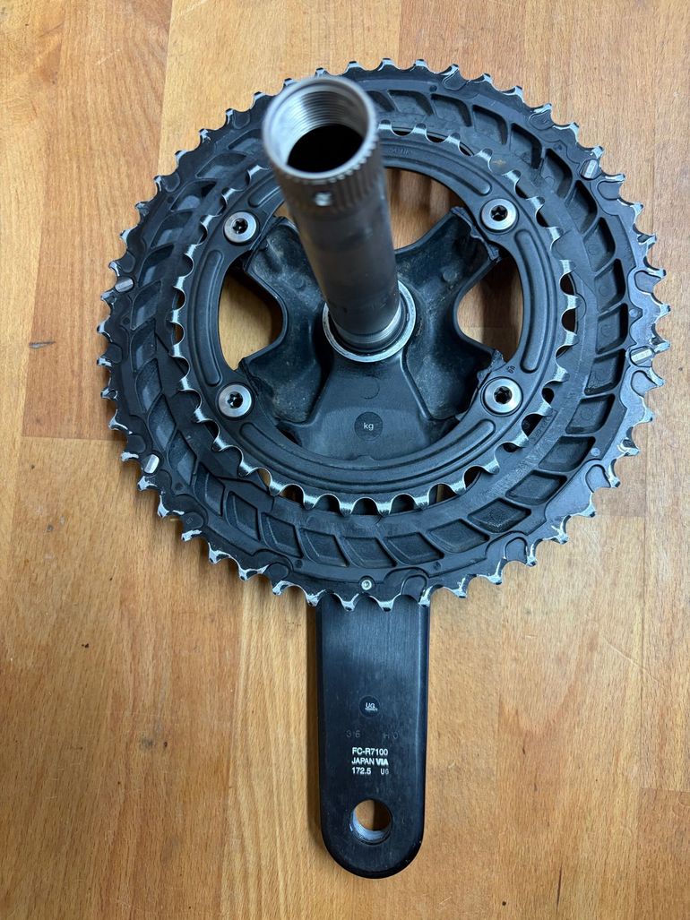 Used Shimano FC-R7100 Crankset 50-34T bike — image 6 of 9