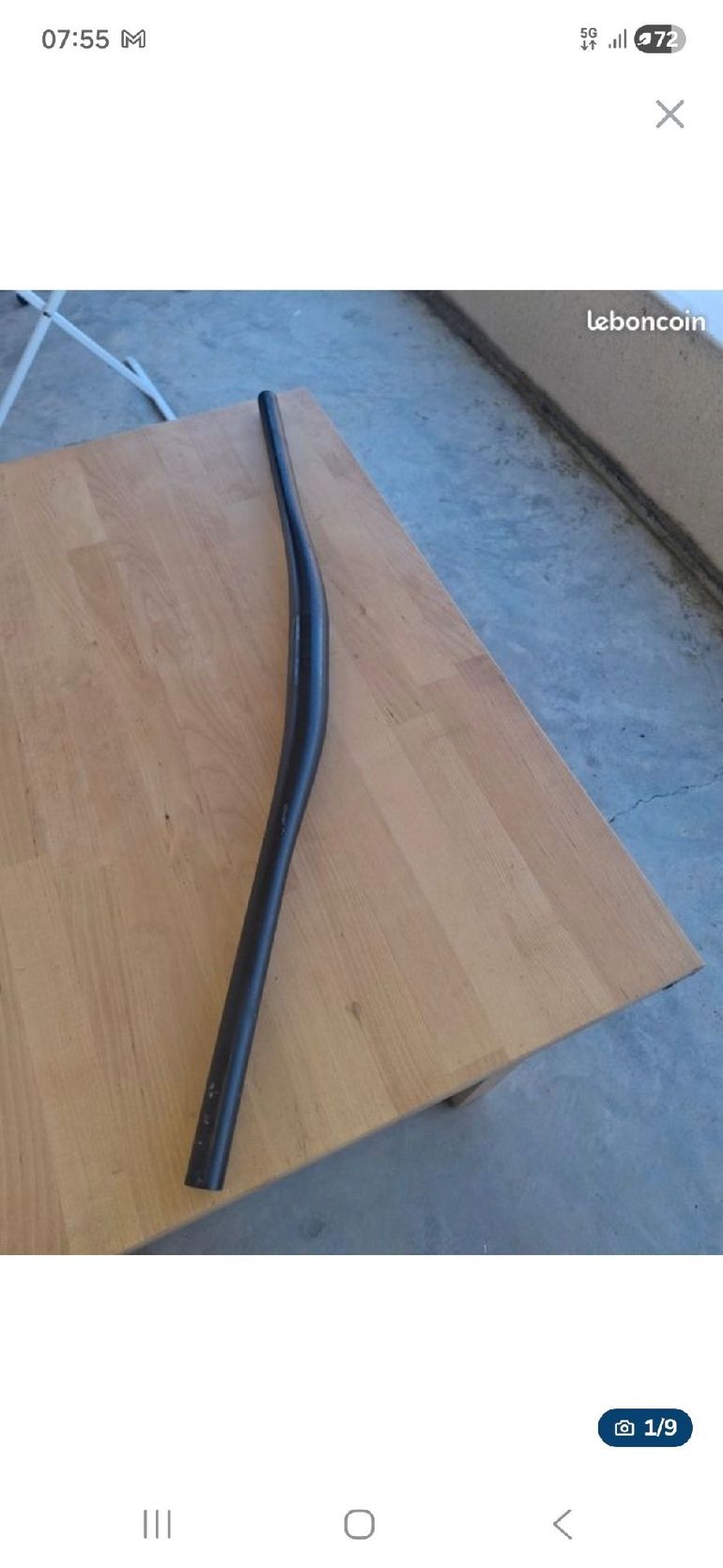 Used Roval Control SL Rise 20mm Bar Carbon/Black 35x780mm bike — image 5 of 8