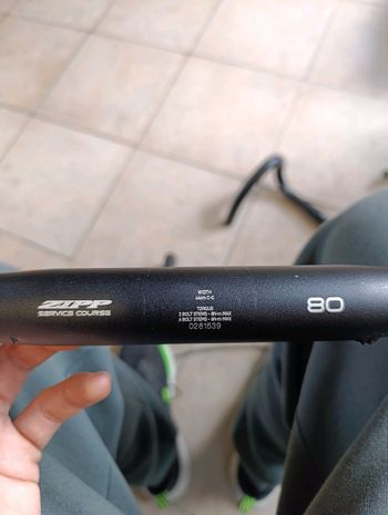 Used Zipp sl 80 service course 2023 Cockpit