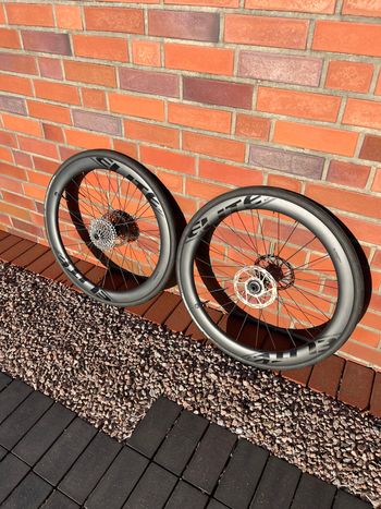 Used Elite-Wheels Carbon Wheels ENT 2.0 Disc Brake 700c 50mm bike