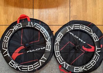 Used BikeBeat Rennrad Laufradsatz Carbon 80mm 1800g Tune Naben XDR bike