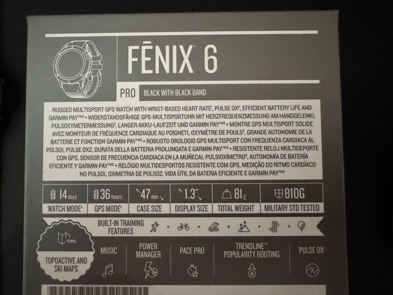 Used Garmin fēnix 6 Pro 47mm bike — image 2 of 4