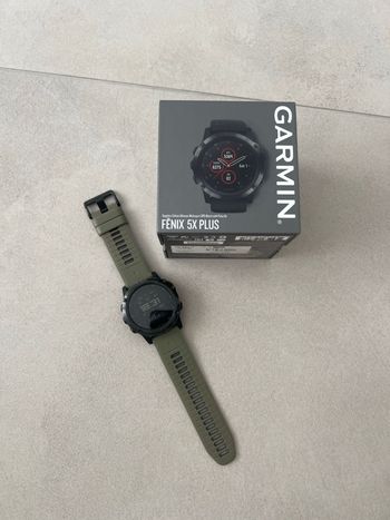 Used Garmin fēnix 5X Plus GPS Watch bike