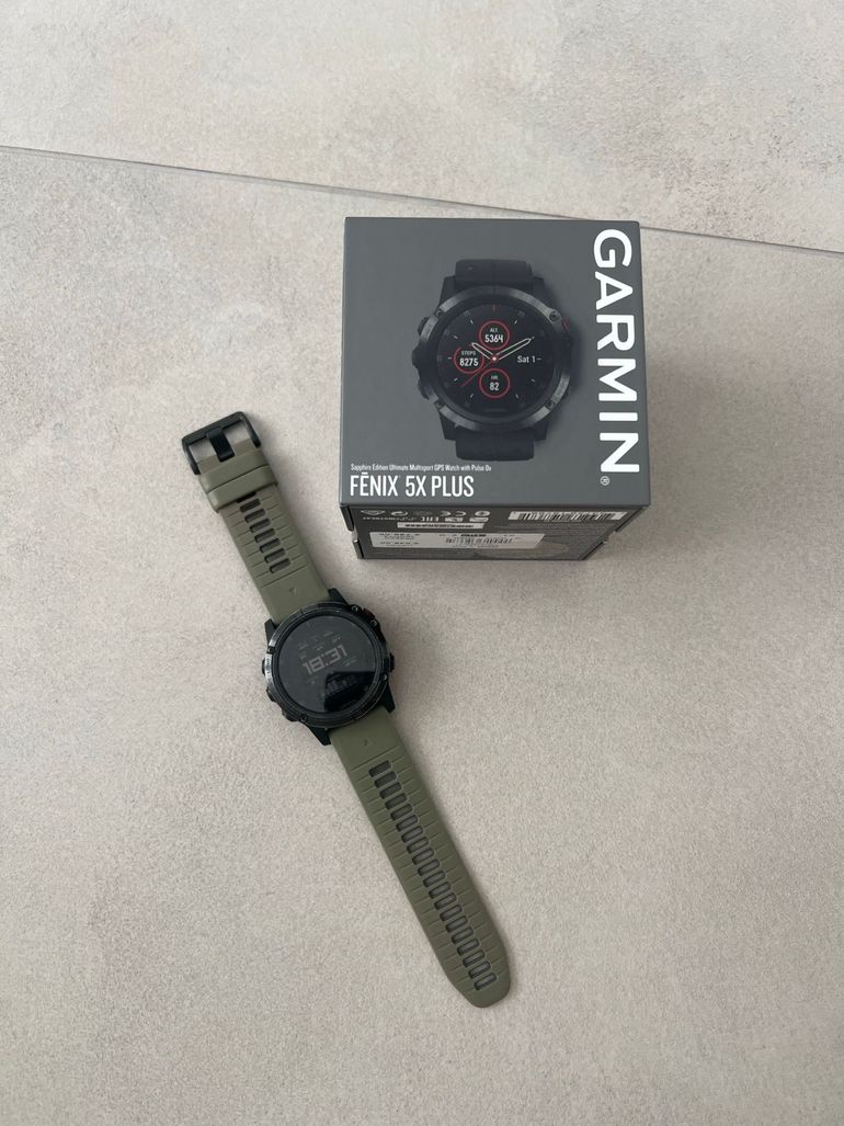 Used Garmin fēnix 5X Plus GPS Watch bike — image 1 of 3