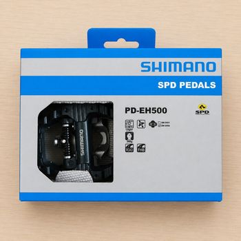 Used Shimano Pedais PD-EH500 Híbridos SPD / Flat 1 Par bike — image 6 of 7