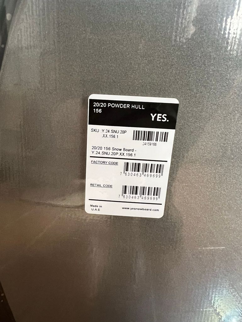 Used Yes Snowboards 20/20 156cm Snowboard 2022 bike — image 6 of 8