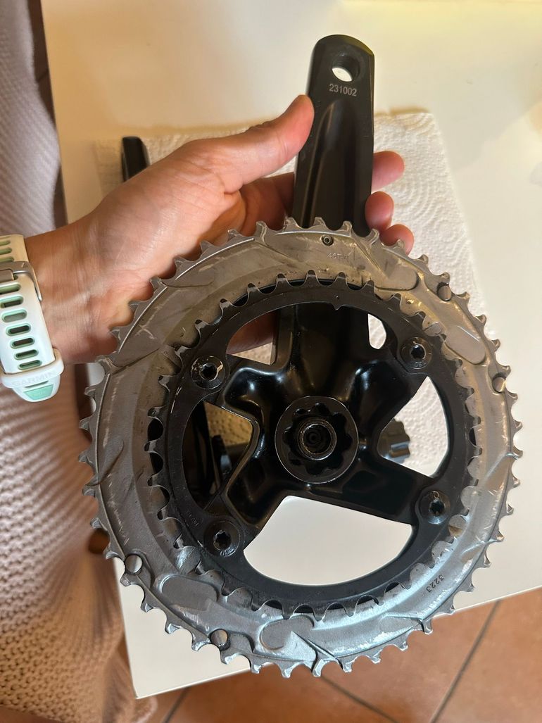 Used Sram Rival AXS 12v 46 33 Crank Power Meter 2025 bike — image 3 of 5
