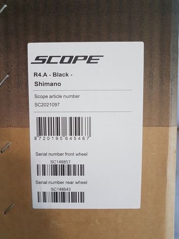 Used Scope R4.A AllRoad Carbon Clincher Disc 45 mm Tubeless Ready / Tubetype Shimano HG Black bike — image 25 of 25