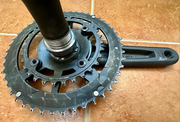 Used Fsa Gossamer PRO AGX+ 46/30T crankset with MegaExo BB-6000 bike — image 3 of 8