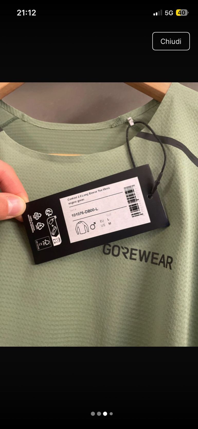 Used Gorewear Contest 2.0 Long Sleeve Tee bike — image 2 of 4