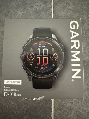 Used Garmin Fenix 8 Sapphire AMOLED 47mm bike — image 7 of 9