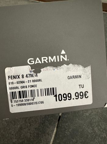 Used Garmin Fenix 8 Sapphire AMOLED 47mm bike — image 9 of 9