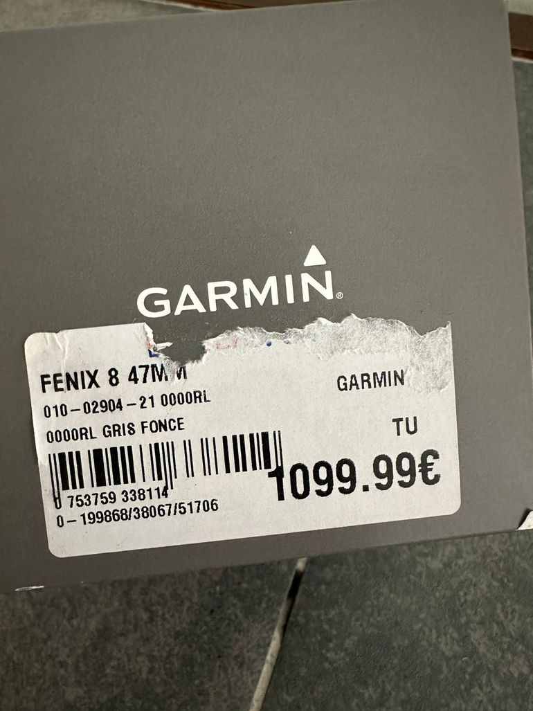 Used Garmin Fenix 8 Sapphire AMOLED 47mm bike — image 9 of 9