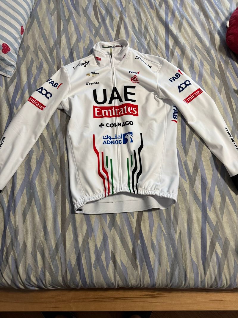 Pissei Maglia manica lunga mezza stagione team Uae EMIRATES 2024 Cycling Clothing d'occasion