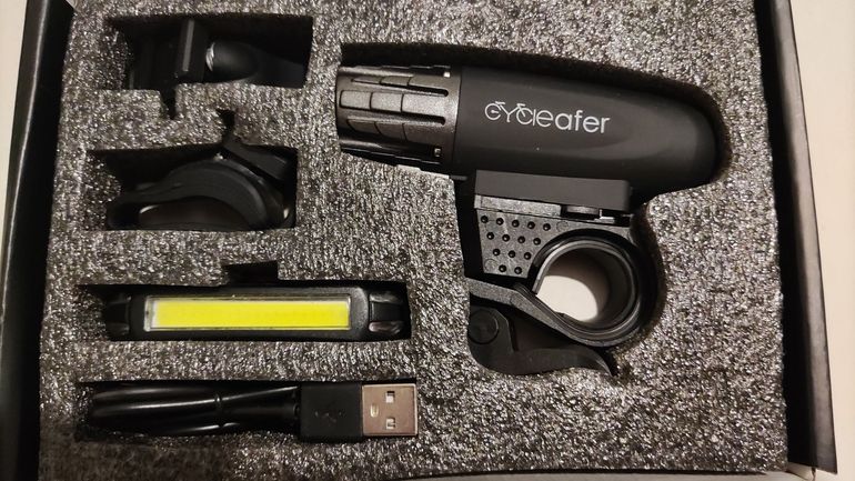 Used Cycleafer Rechargeable LED Bike Light Set bike — image 1 of 3