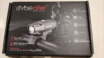 Used Cycleafer Rechargeable LED Bike Light Set bike — image 2 of 3