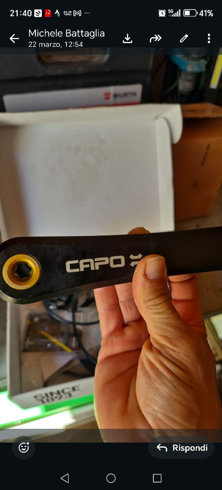 Used leonardi Capo Crankset 175mm bike — image 3 of 3