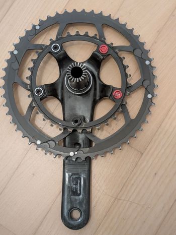 Used Campagnolo Record CT 175 52/34 11s Ultra Torque BB30 bike — image 5 of 10