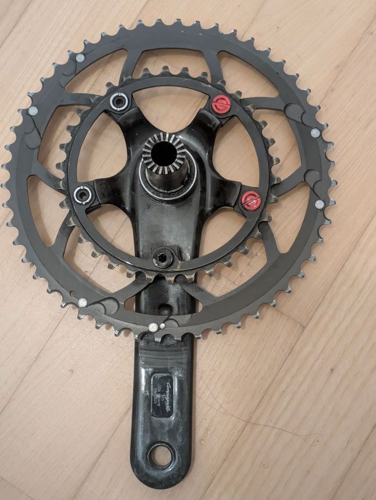 Used Campagnolo Record CT 175 52/34 11s Ultra Torque BB30 bike — image 5 of 10