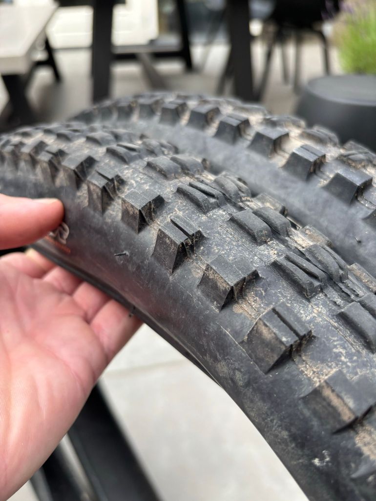 Used Maxxis Minion DHF + DHR 26-inch MTB tyres 2025 bike — image 5 of 7
