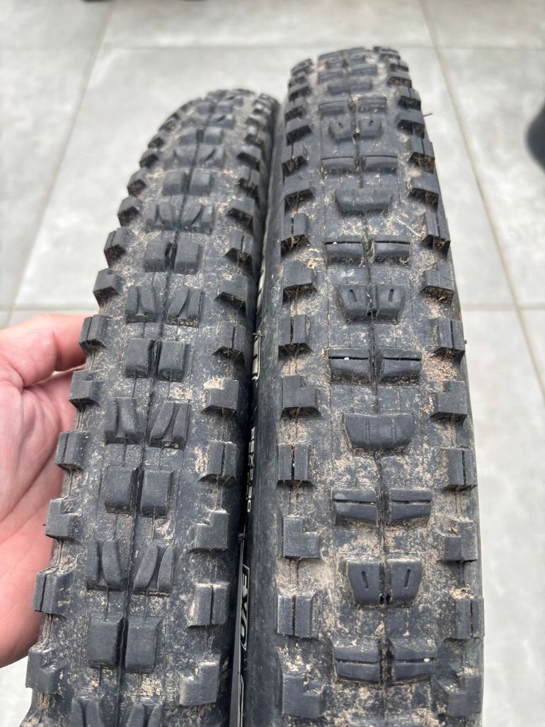 Used Maxxis Minion DHF + DHR 26-inch MTB tyres 2025 bike — image 7 of 7