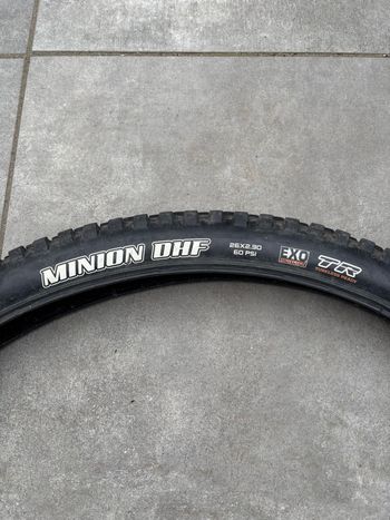 Used Maxxis Minion DHF + DHR 26-inch MTB tyres 2025 bike — image 3 of 7