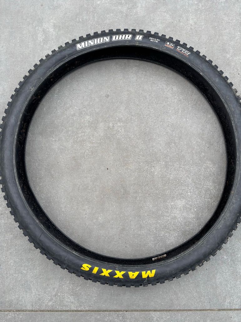 Used Maxxis Minion DHF + DHR 26-inch MTB tyres 2025 bike — image 1 of 7