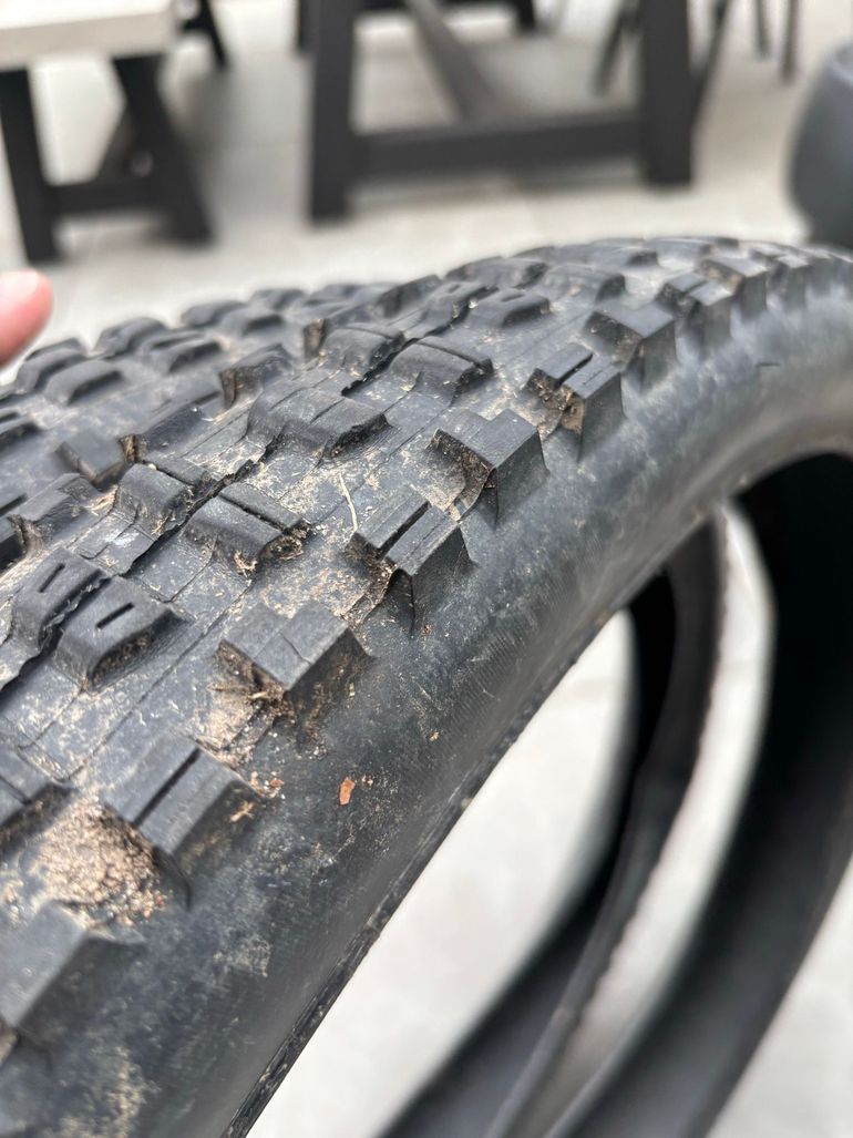 Used Maxxis Minion DHF + DHR 26-inch MTB tyres 2025 bike — image 6 of 7