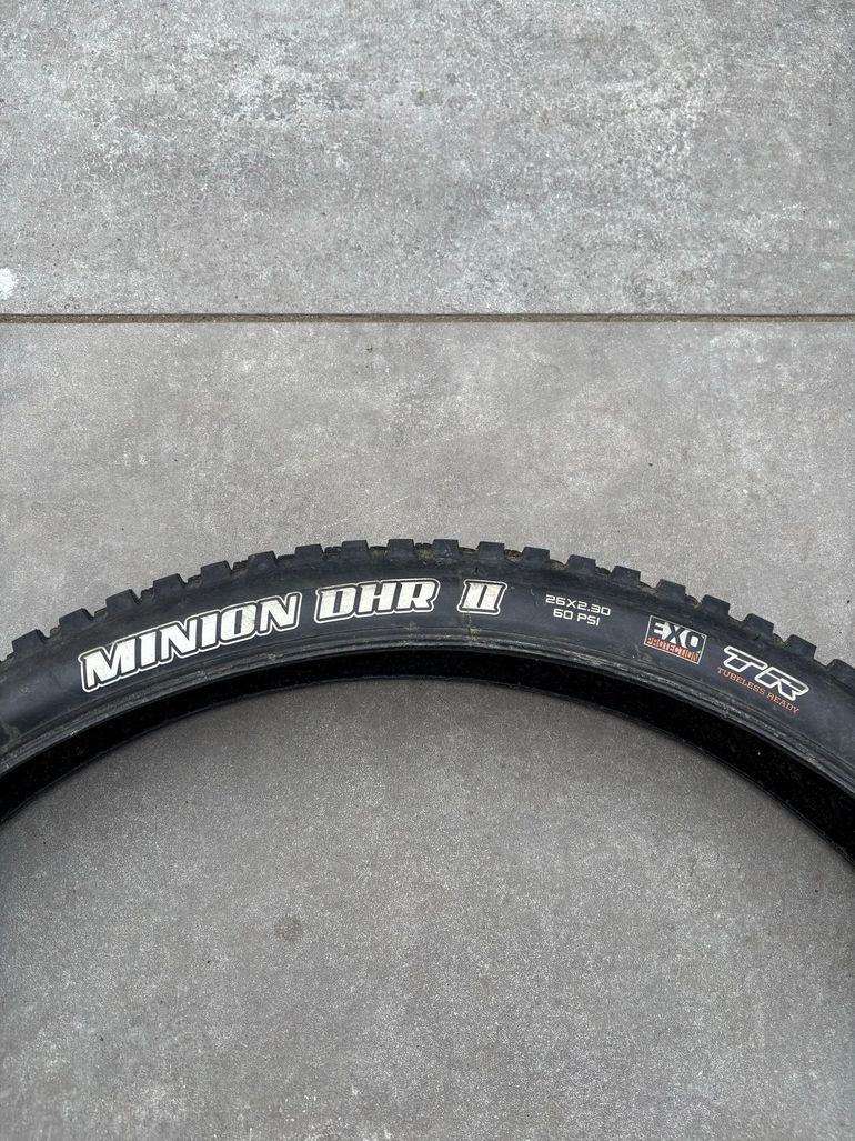 Used Maxxis Minion DHF + DHR 26-inch MTB tyres 2025 bike — image 2 of 7