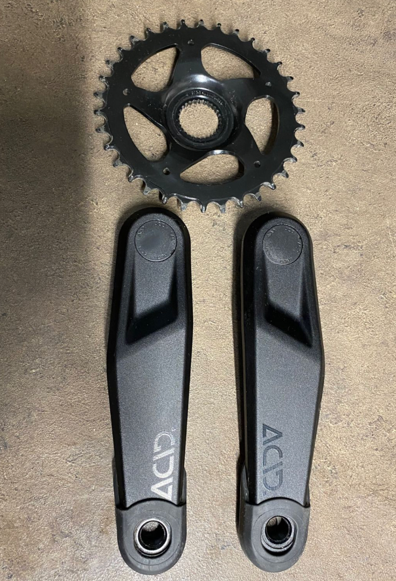 Used acid e-bike crankset 165 mm 34T bike — image 1 of 4